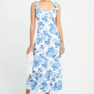 Blue and White Toile de Jouy Dress Size M Reformation Style *Offers Welcome!*